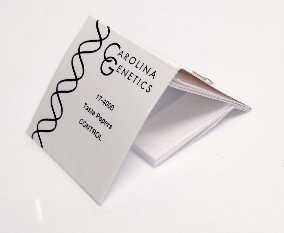 Controlepapier voor smaakgenetica
