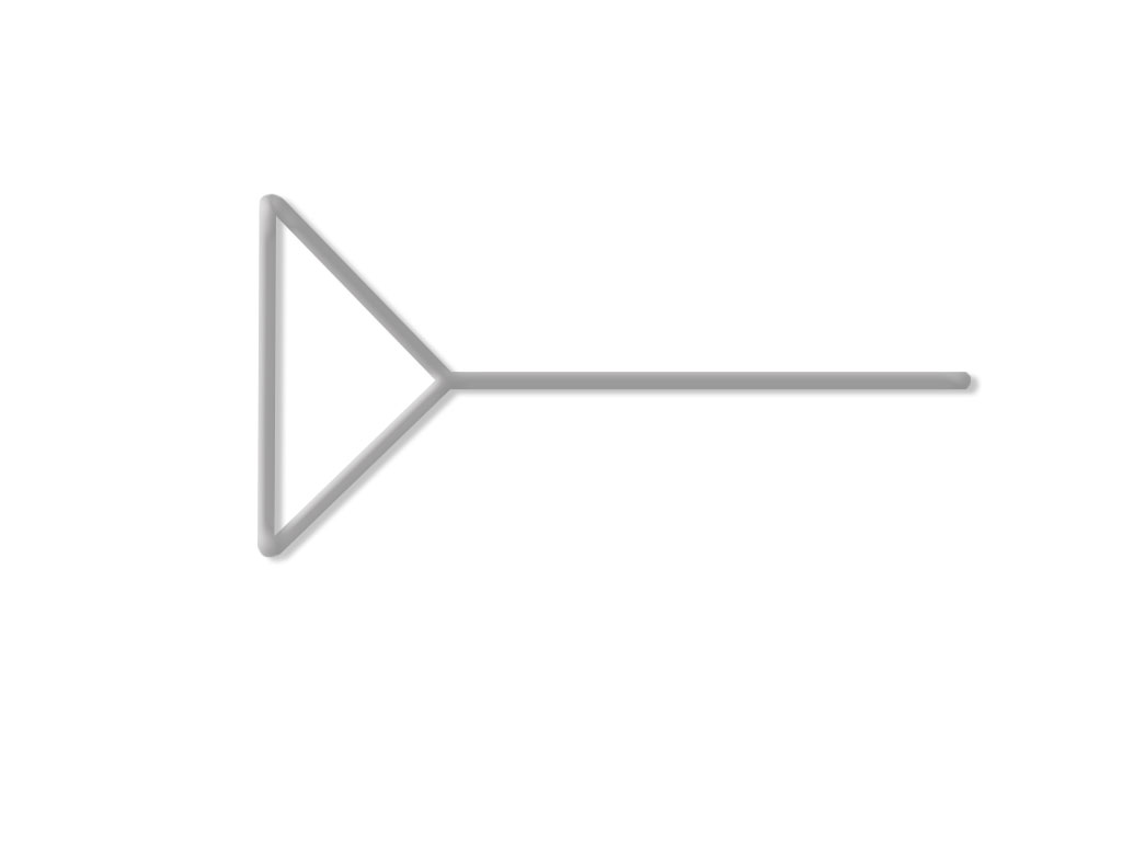 Drigalski-spatel 165x33mm RVS