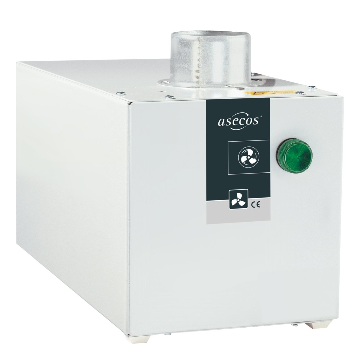 Ventilatie-opzetunit z flow bewaking