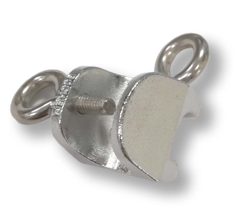 Dubbelklem gietijzer voor staven12-14 mm
