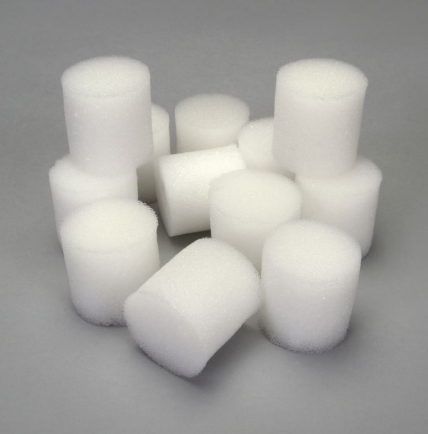 Drosophila vial plugs 12 stuks