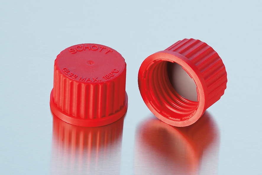 Duran® GL25 schroefdop rood PBT