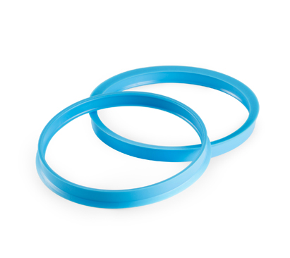 DURAN® GL45 Uitgietringen cyaan