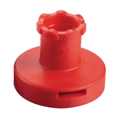 Eppendorf Combitips adapter 25ml rood
