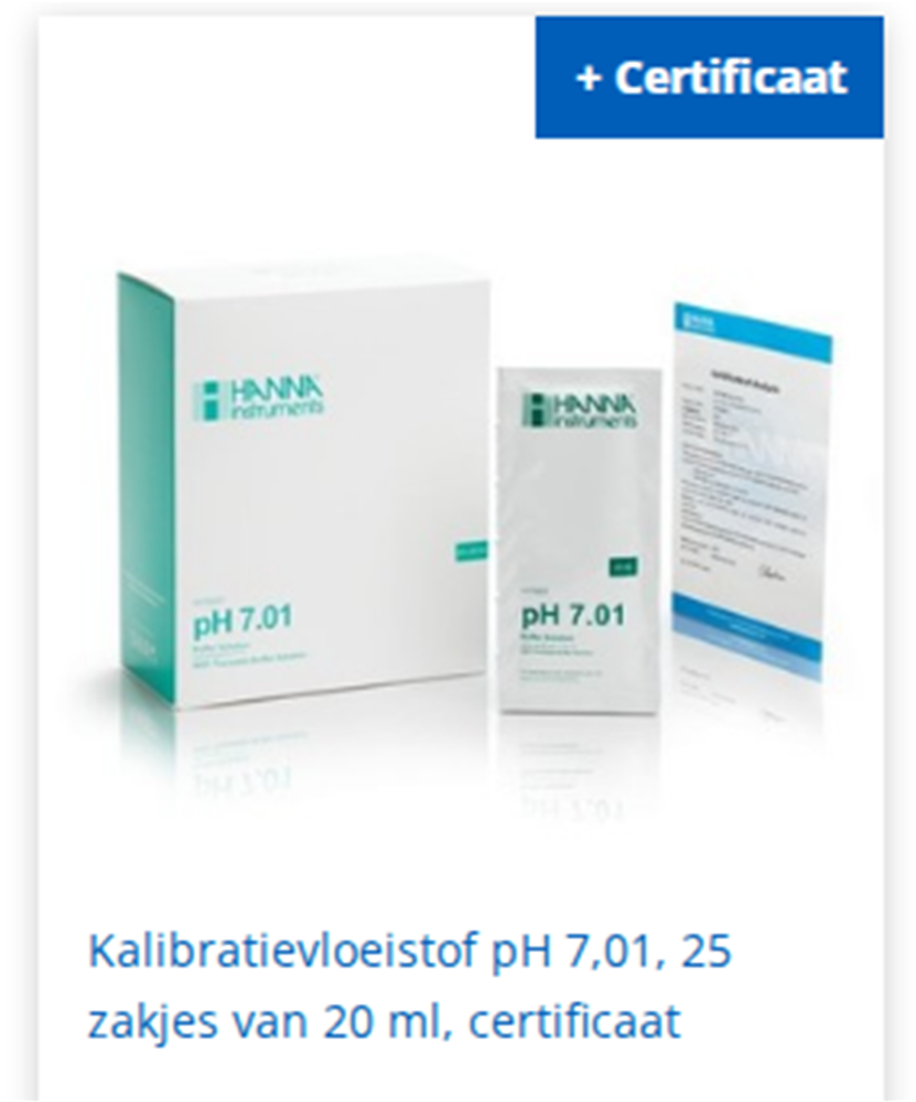 kalibratievloeistof pH 7,01 - 25 zakjes
