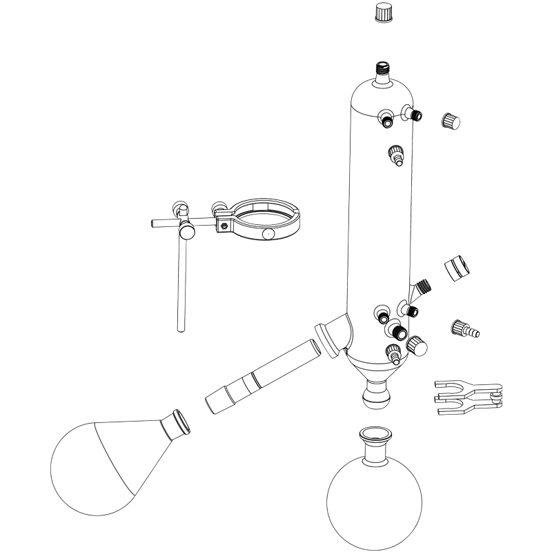 Rotatieverdamper glas set G3 XL