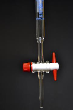 Buret 50 ml recht teflon kraan Schellb.