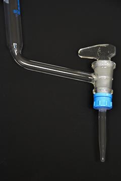 Buret 50 ml zijd. glazen kraan Schellb.