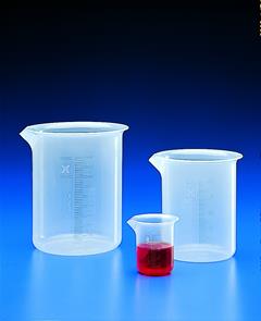 Beker PP 50 ml verdeeld op 2 ml.