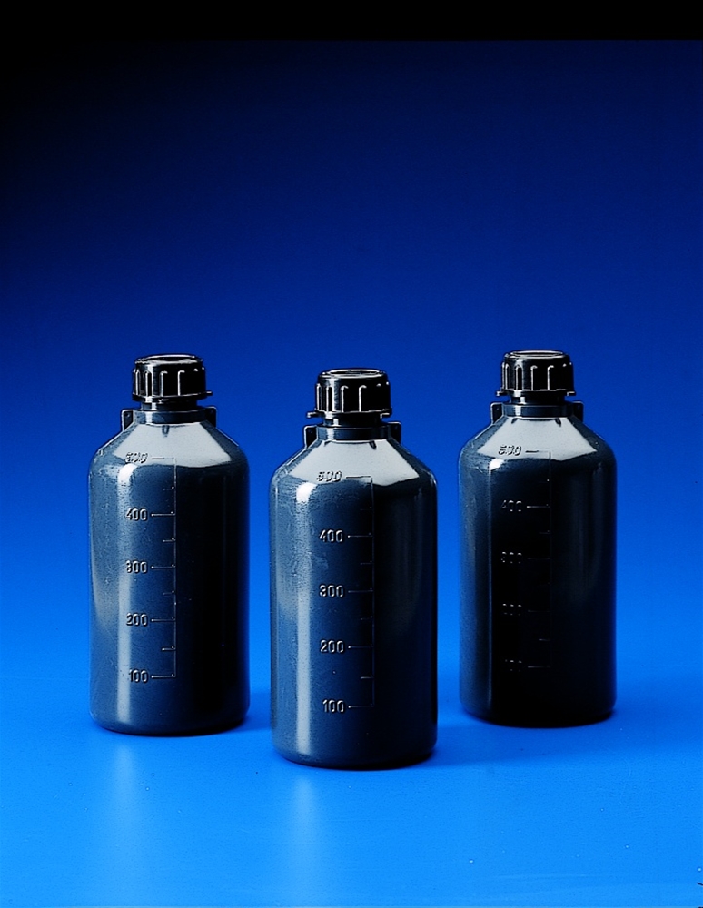 Fles 1000ml nauwmonds grijs