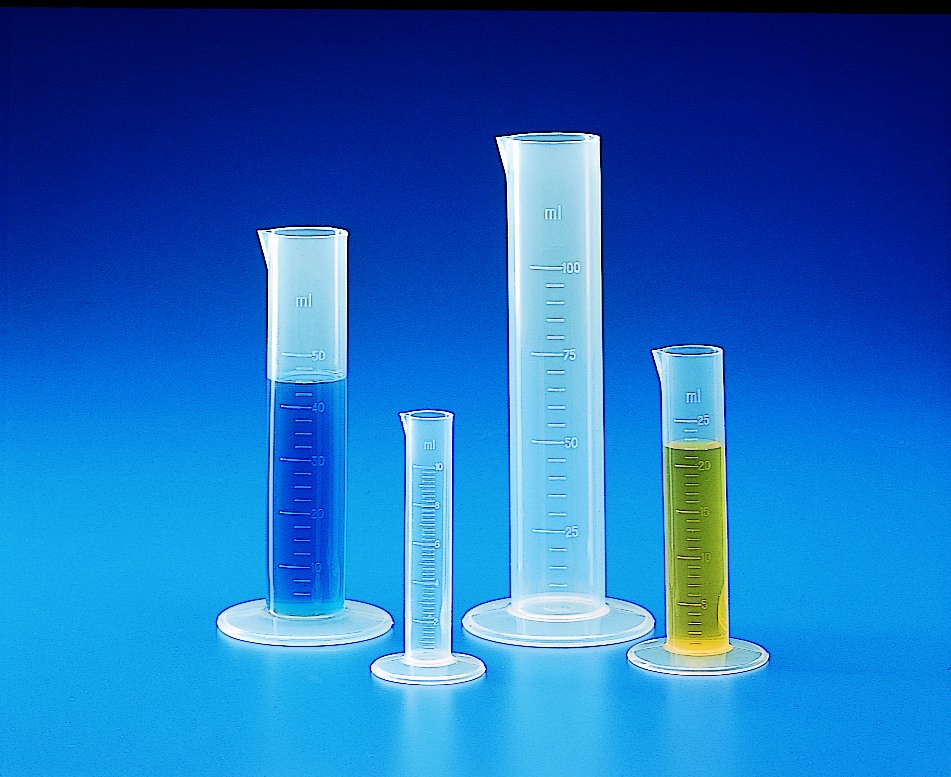 Maatcilinder PP 10 ml verdeeld op 2 ml