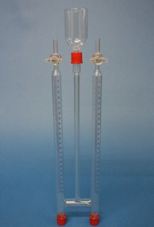 Toestel van Hofmann glasgedeelte