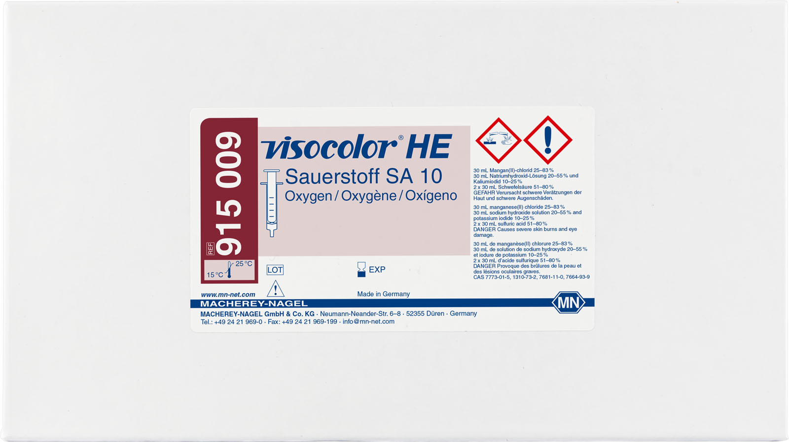 Visocolor zuurstof test kit