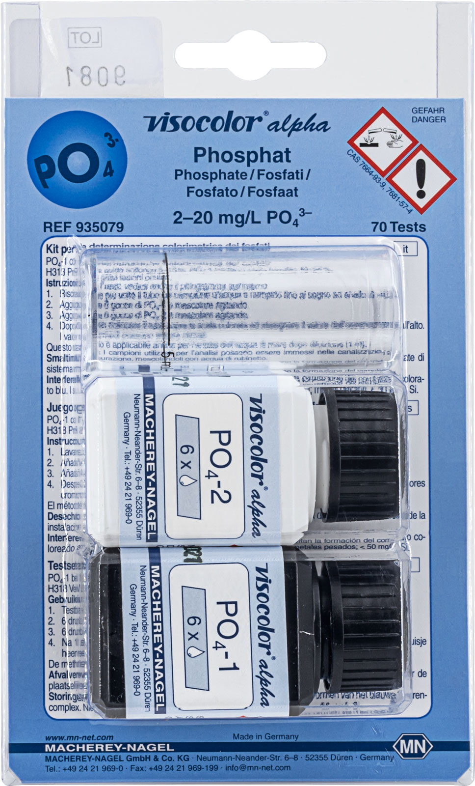 Visocolor Alpha testkit fosfaat