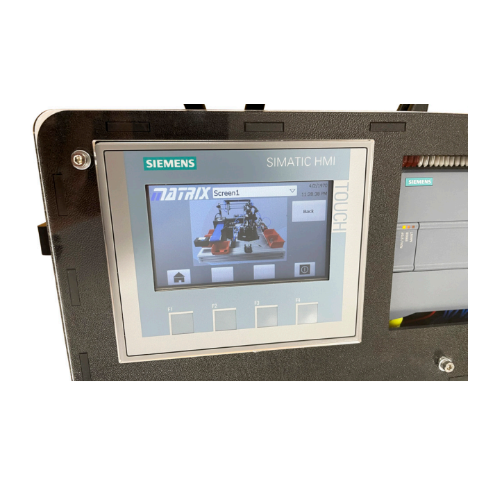 Siemens S7 PLC met HMI en 4 mm bussen