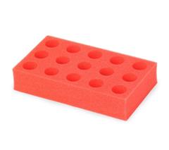 Multi Tube Reageerbuisrek - 50mm - rood