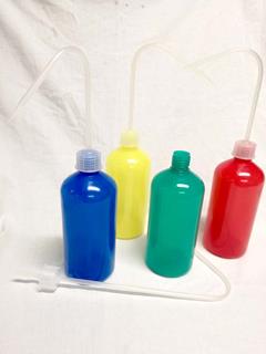 Spuitfles PE rood met spuittuit 250 ml