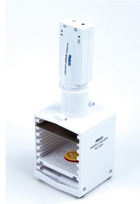 Draadloze GM-teller met sample-houder