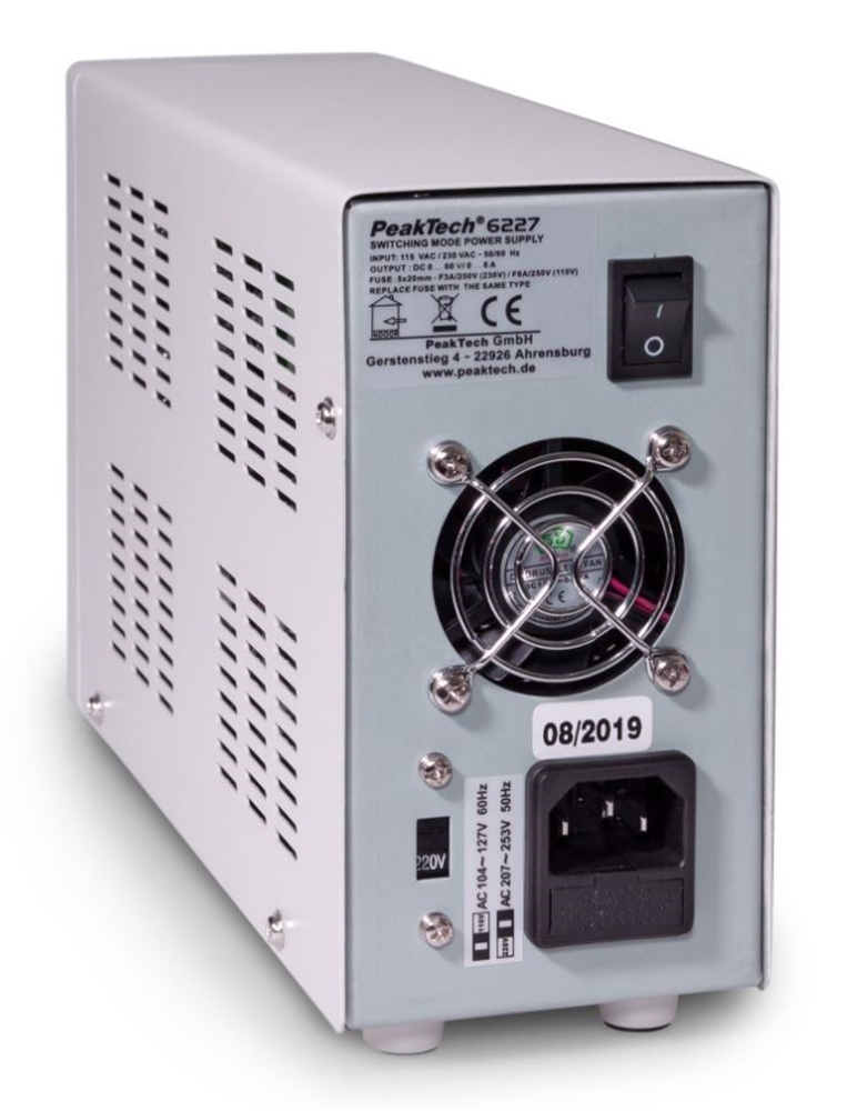 DC-schakelende voeding 0-60 V / 0-6 A me