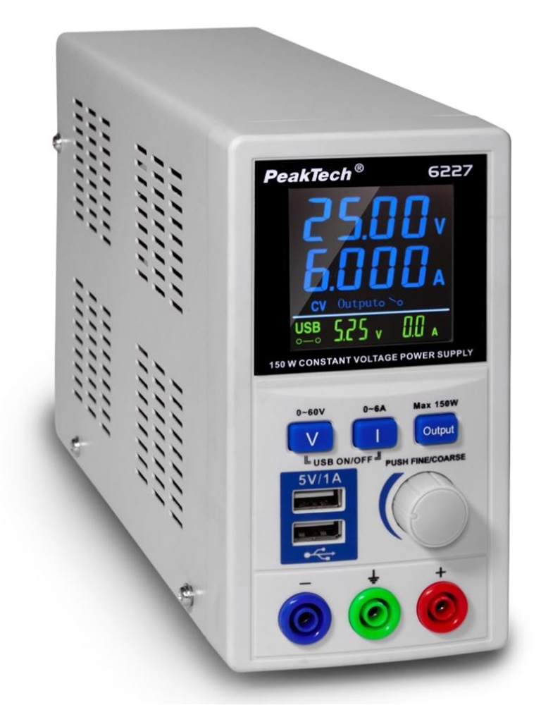 DC-schakelende voeding 0-60 V / 0-6 A me