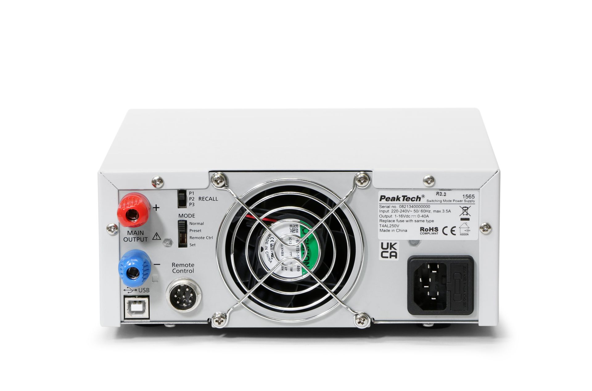 PeakTech® P 1565 Laboratoriumvoeding DC