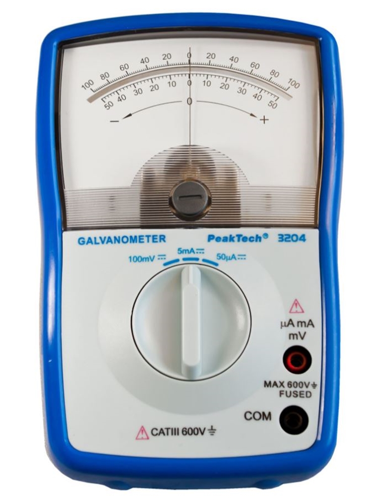 Analoge Galvanometer ~ 5 mA/100 mV DC