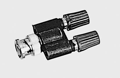 Adapter, BNC-plug/socket 4 mm.