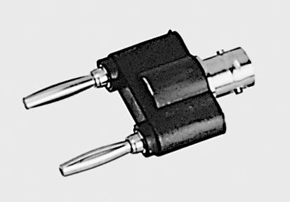 Adapter, BNC socket/4 mm plug pair
