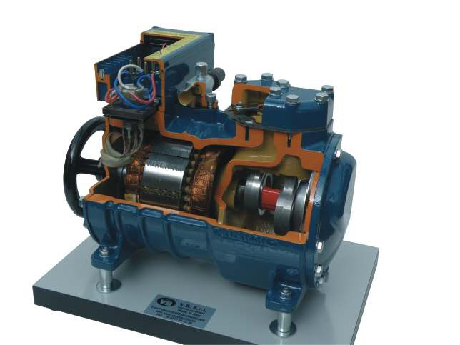 Semi hermetische compressor (op basis)