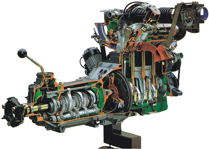 4 cylinder benzine motor met L-jetronic