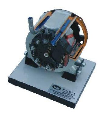 Windingloze rotor dynamo met koeling