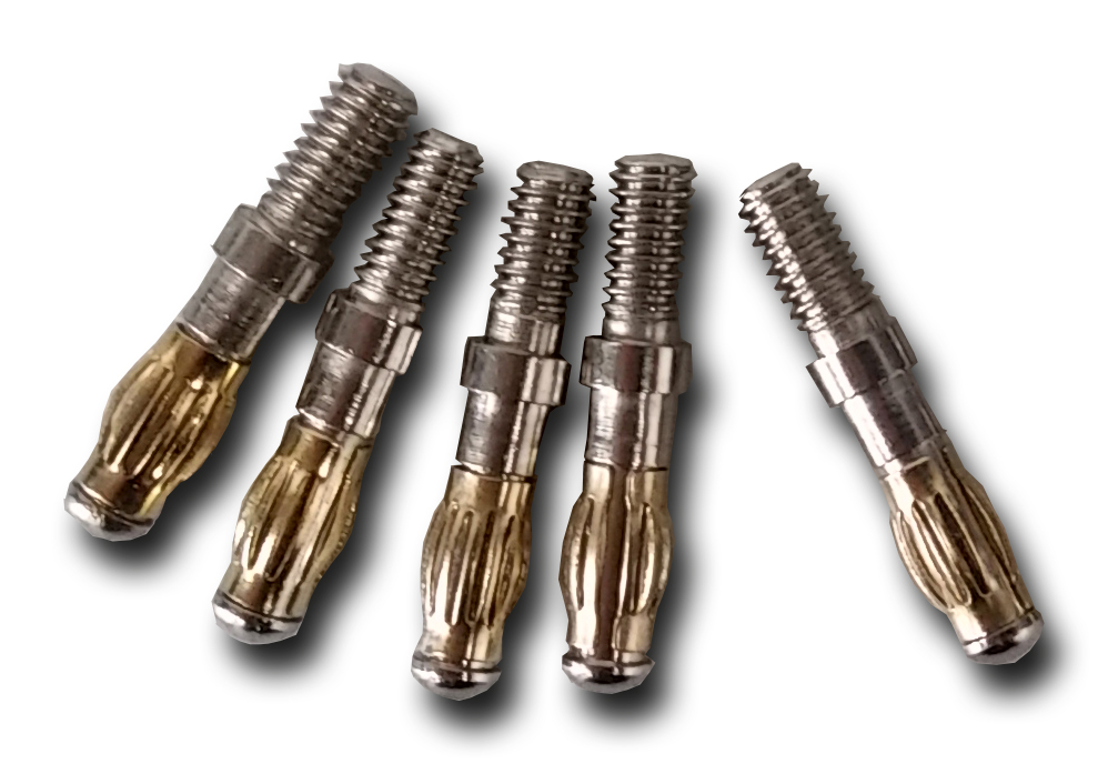 Stekkerpin met schroefdraad 4 mm