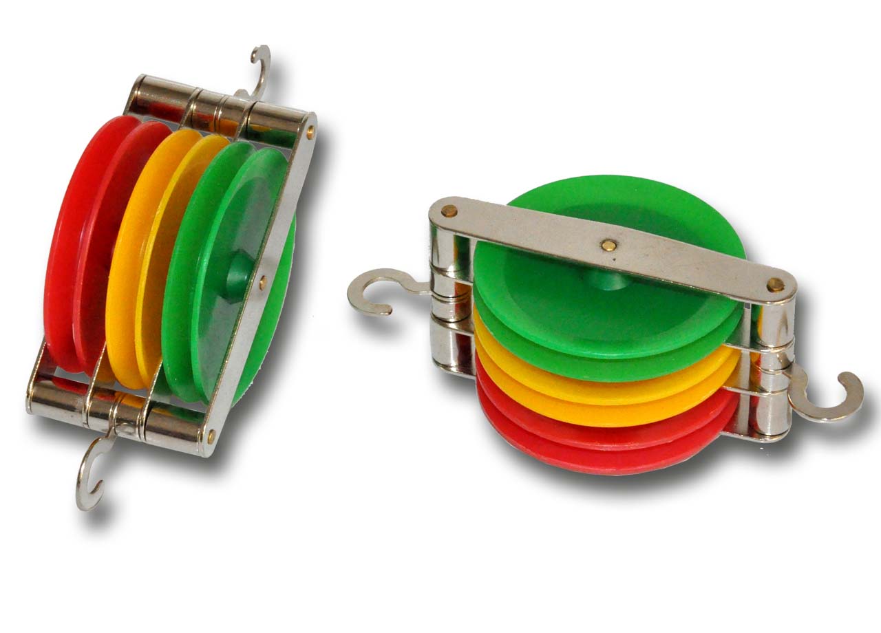 Katrol triple parallel gekleurd