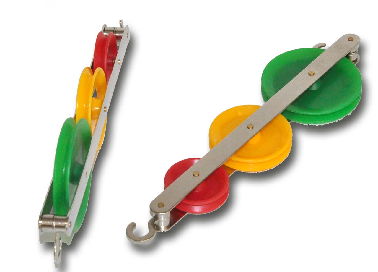 Katrol triple tandem gekleurd