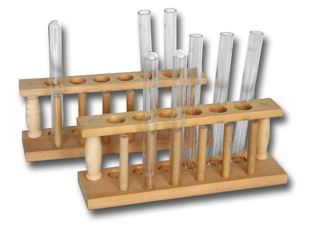 Reageerbuisrekken hout