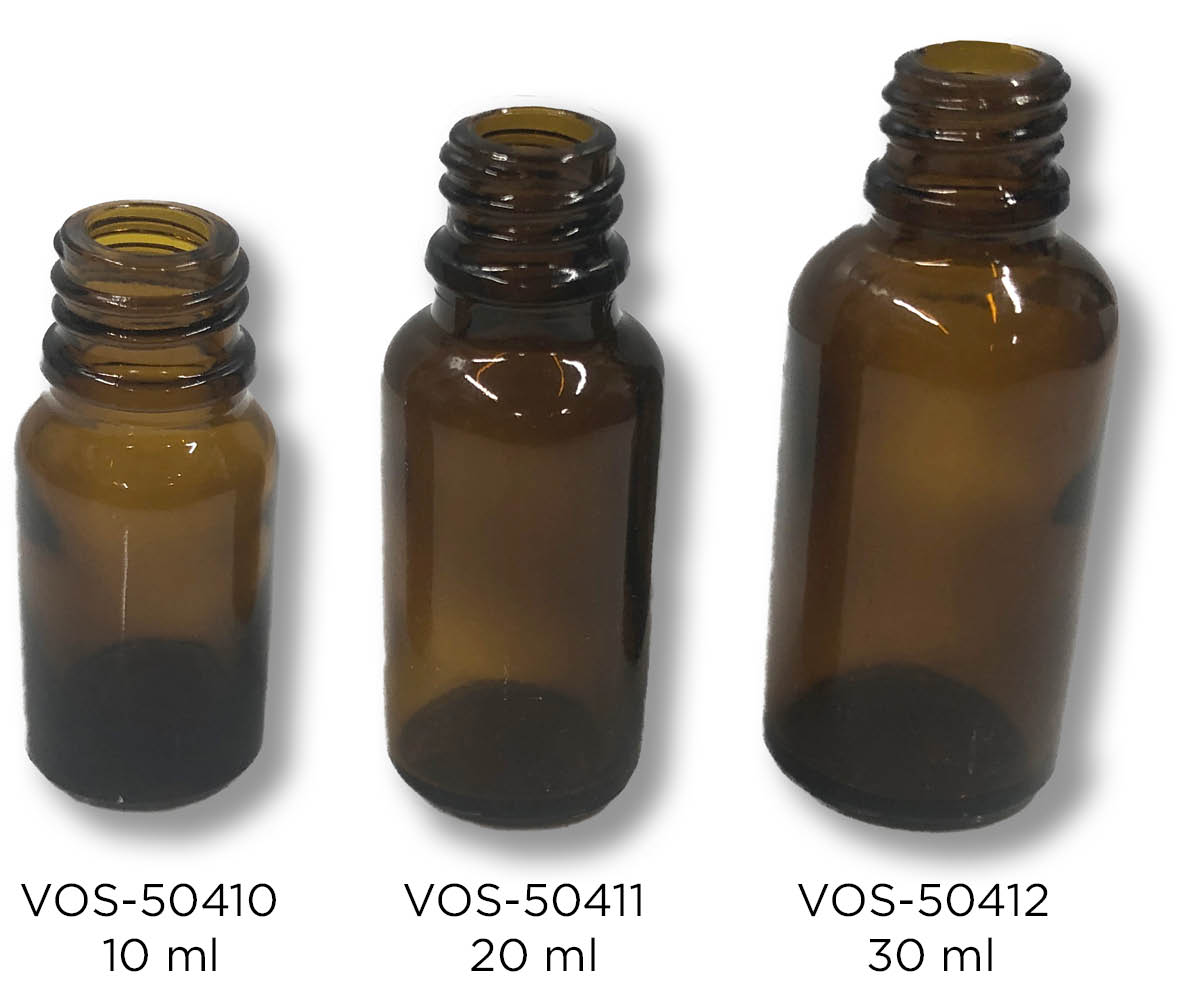 Glazen flesje 10 ml Amberkleurig