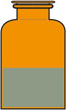 Stopfles 250ml amber boro 3.3