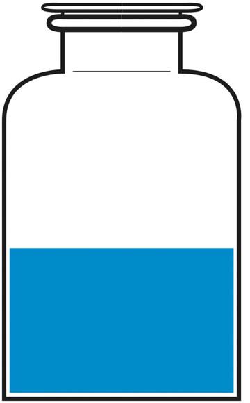 Stopflessen Boro3.3 blank VOS glas