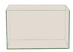 Aquarium gelijmd 30 x 20 x 20 cm