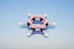 Molymod benzeen (C6H6), gehybridiseerd