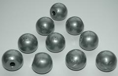 Molymod onderdeel metaal grijs 1-gat