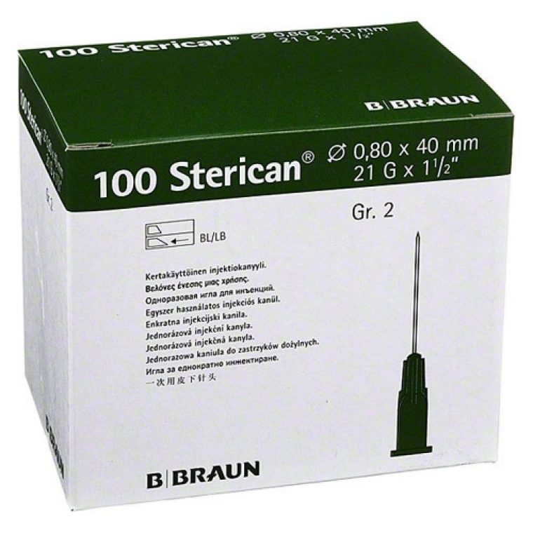 Sterican Naalden 0,8 X 40 MM 21G