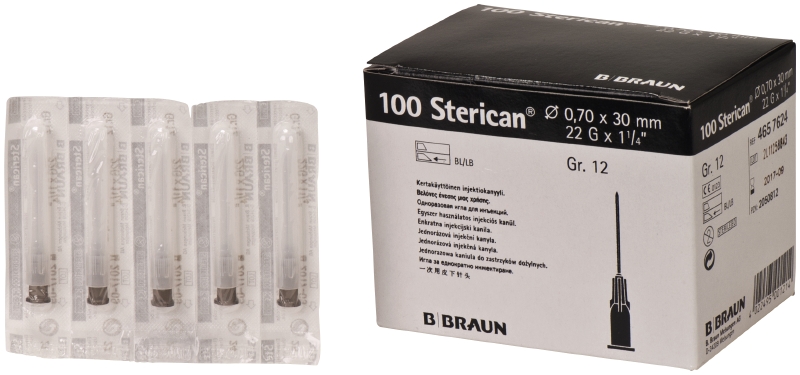 Sterican wegwerpnaalden 0.7 X 30 mm