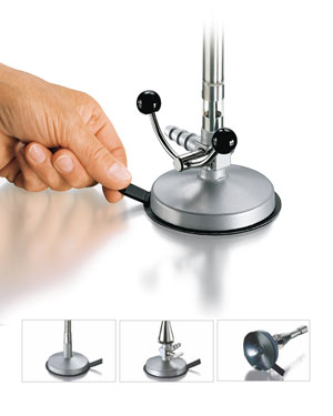 Zuignapvoet voor teclubrander