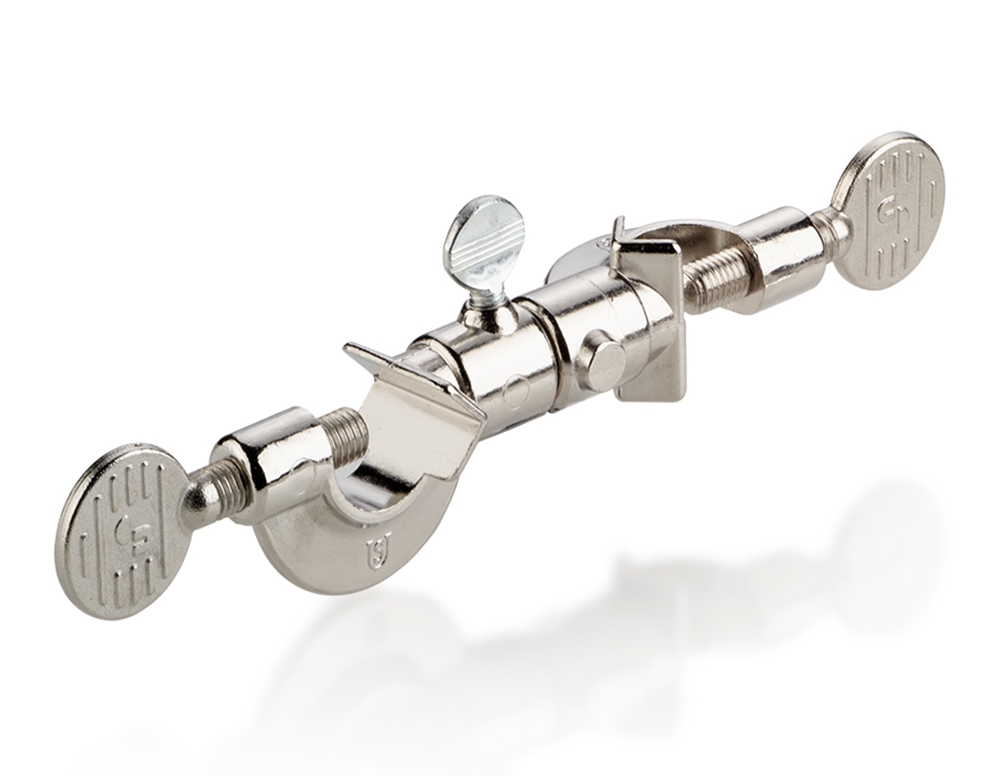 Dubbelstatiefklem draaibaar zinklegering