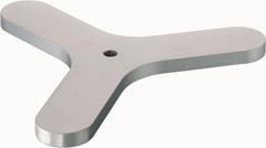 Statiefdriepootvoet gepoedercoat 80 mm