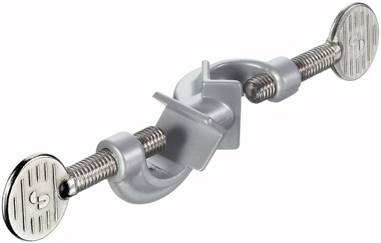 Dubbelklem aluminium